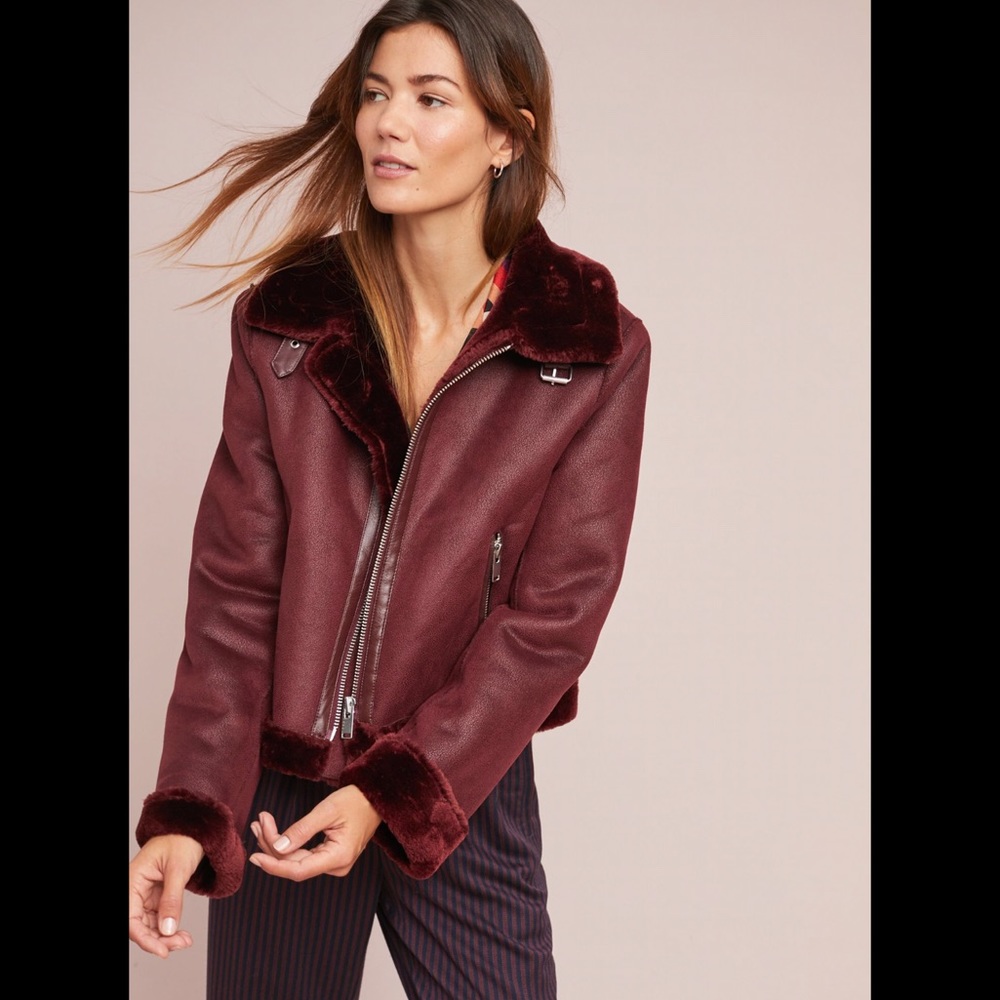 NWT Anthro ett:twa Costello Moto Jacket